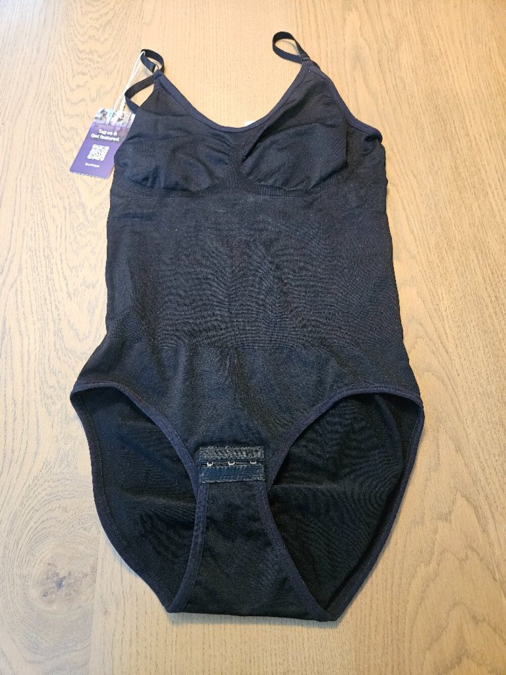 HeyShape Sculpting Shapewear Bodysuit Black Tummy Control Snatched Women's M